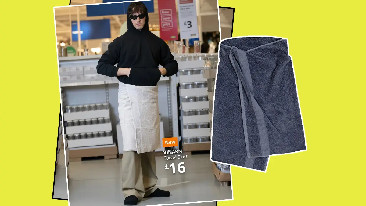 La respuesta de IKEA a la falda de toalla de Balenciaga es la más atinado