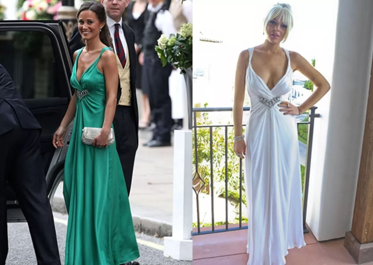 Middleton vistió el mismo atuendo pero con pelo suelto, joyería discreta y en color verde para resaltar su bronceado.