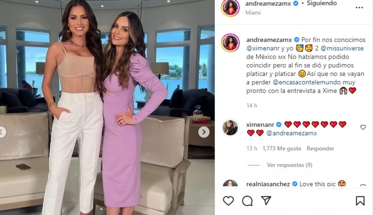 Andrea Meza y Ximena Navarrete