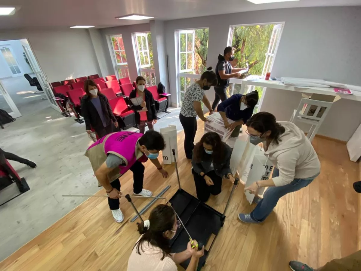 Segunda etapa de capacitación a  funcionarios de Casilla del INE que participaran en las elecciones del próximo 6 de junio.