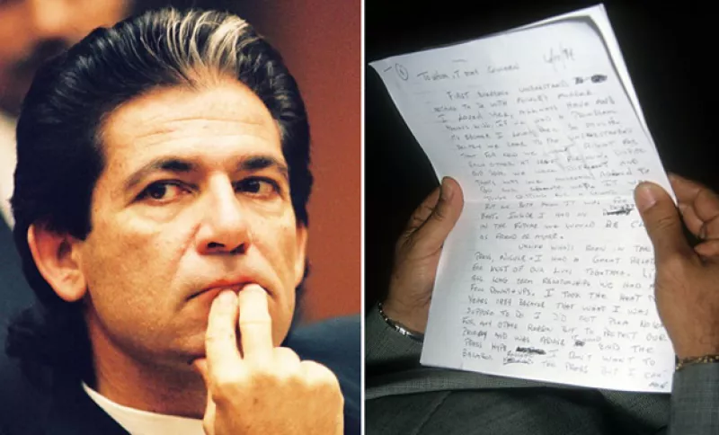 Robert dio lectura pública a una carta de O.J. Simpson.