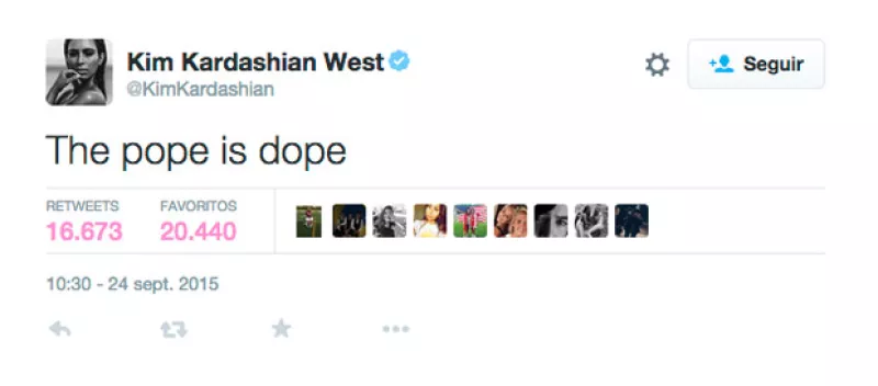 Los seguidores del Pontífice se molestaron debido al comentario que la esposa de Kanye West hizo sobre él, quien ahora que se encuentra de visita en los Estados Unidos.