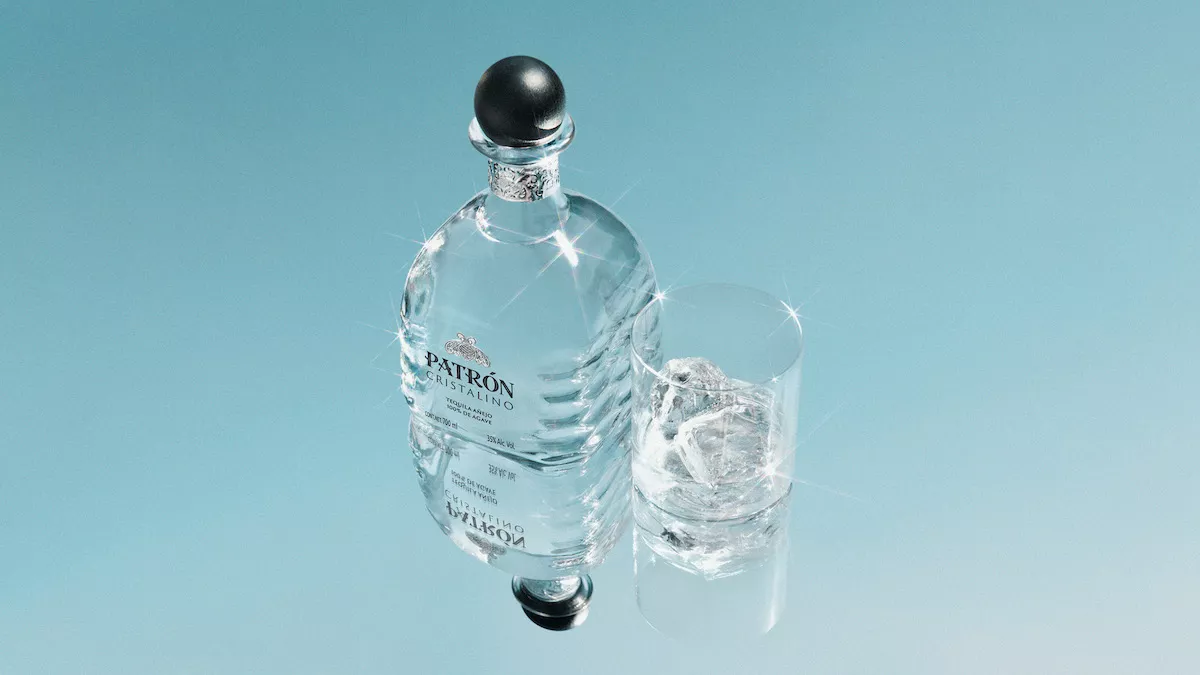 Imagen de la botella del Nuevo Tequila Patrón Cristalino.