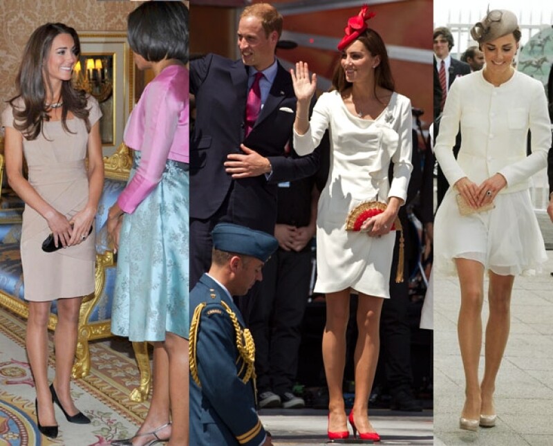 A la izquierda durante su reunión con Michelle Obama, la foto del centro es de su recorrido por Canadá y la última durante las carreras.
