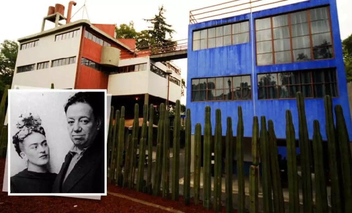 Las casas gemelas de Frida y Diego.