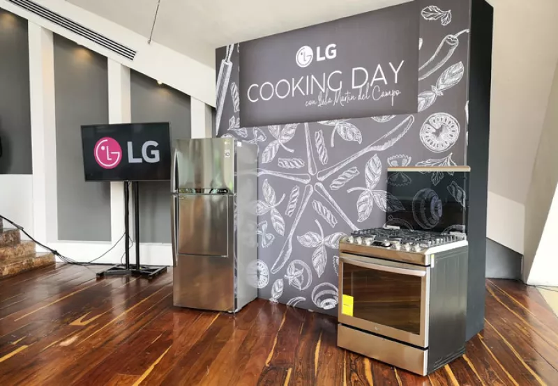 La nueva LG Gas Oven durante el LG Cooking Day