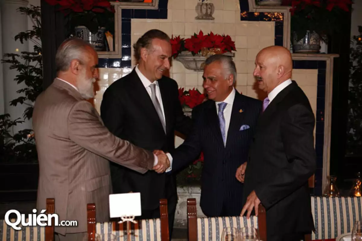 Diego Fernández de Cevallos, Juan Collado, Rafael Macedo de la Concha y Carlos Salinas de Gortari