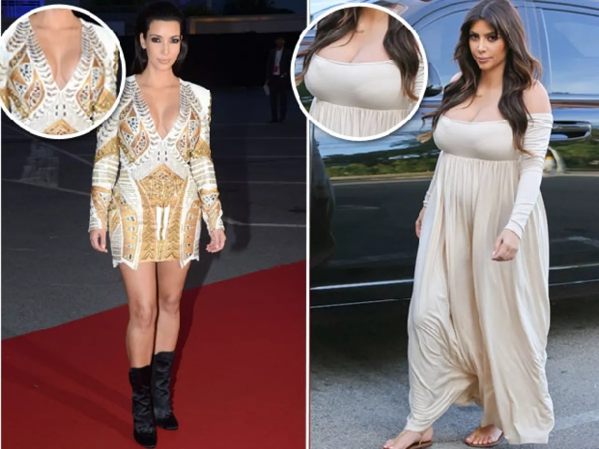 Kim siempre ha lucido grandes encantos, pero ahora lucen un tamaño extremo.