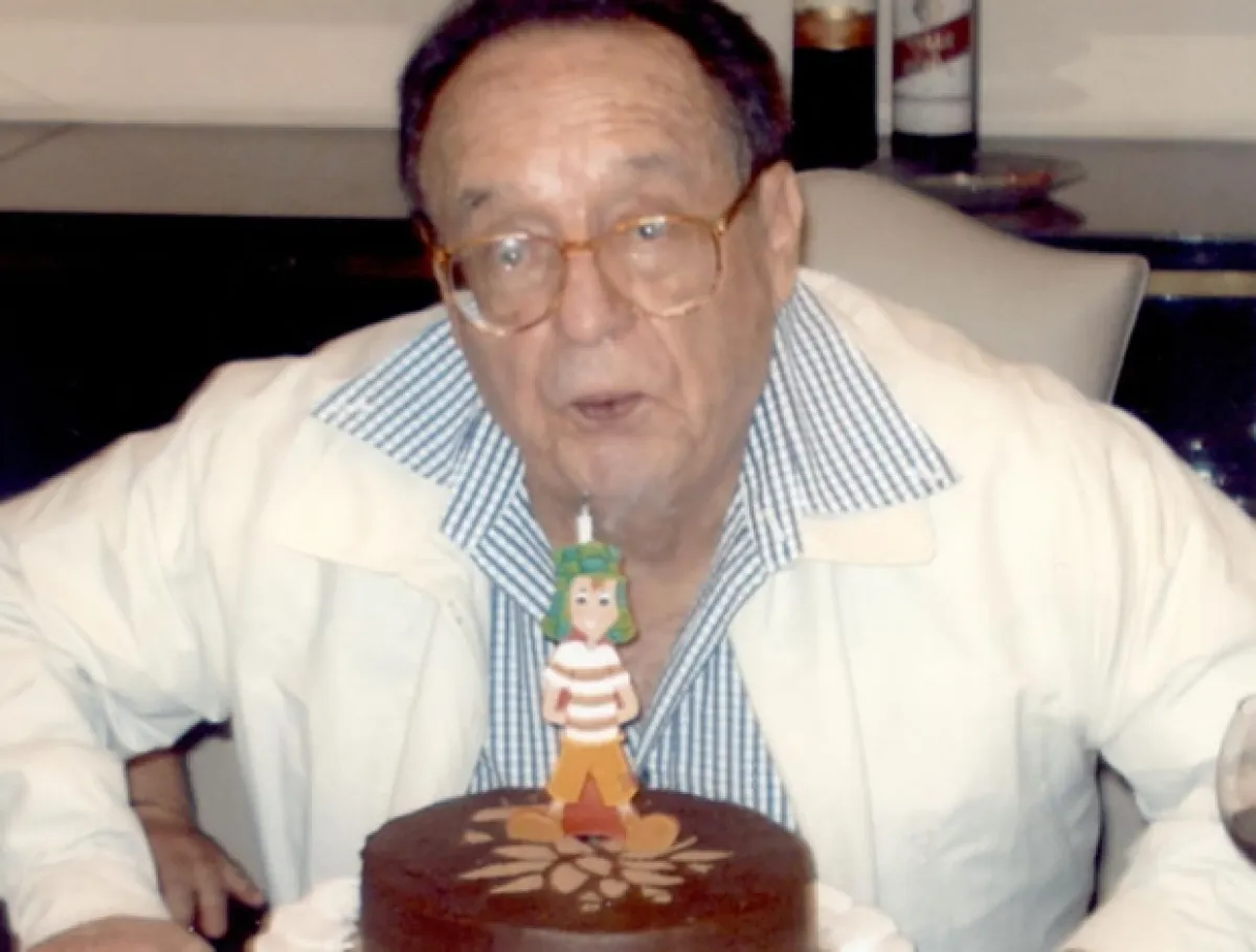 Chespirito compartió esta imagen en su cumpleaños del 2011, cuando festejó 82 años de vida.