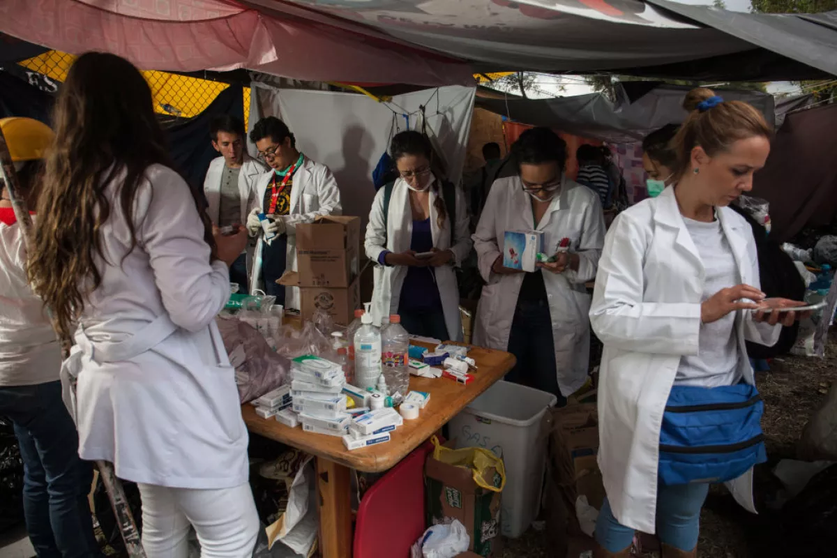 Apoyo en México después del terremoto del 19 de septiembre