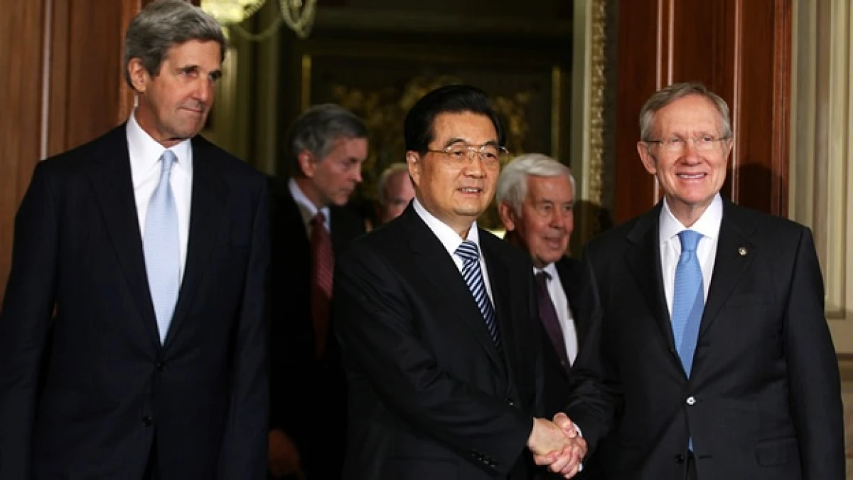 Hu Jintao visita Congreso Estados Unidos