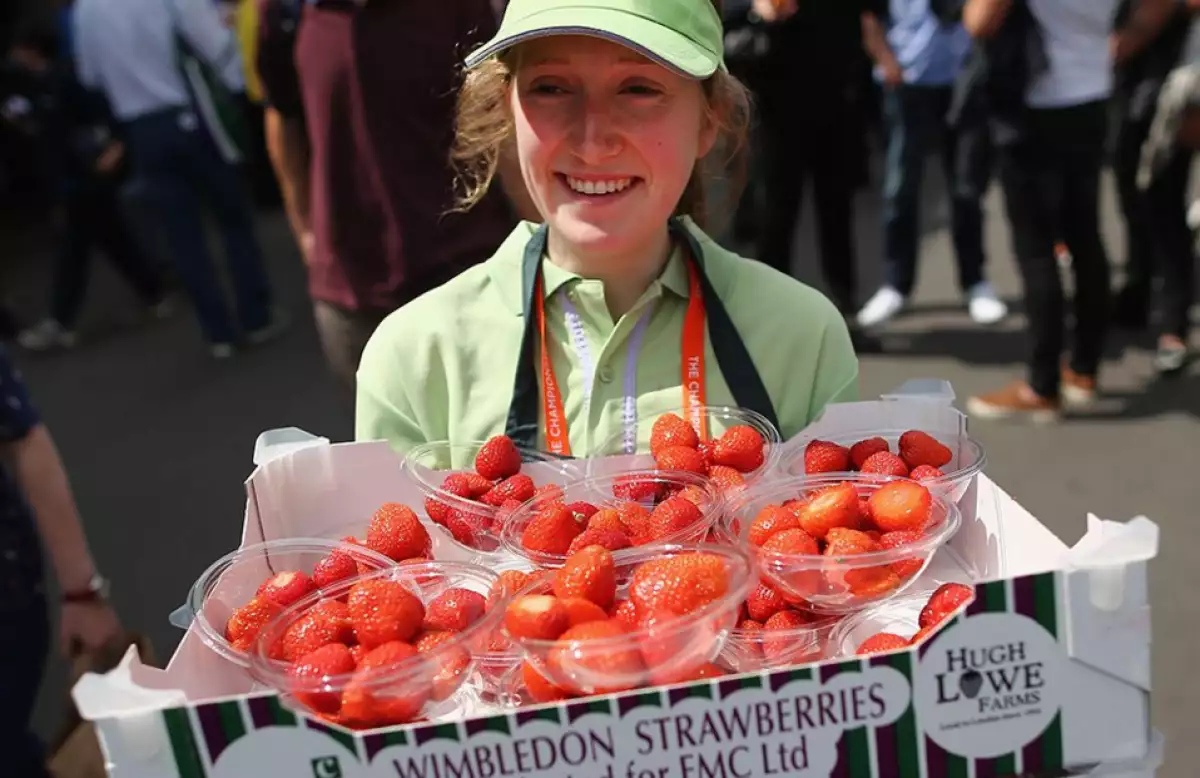 Fresas en Wimbledon.