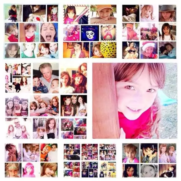 La hija pequeña de Andrea y Erik, cumplió ayer siete años de edad.