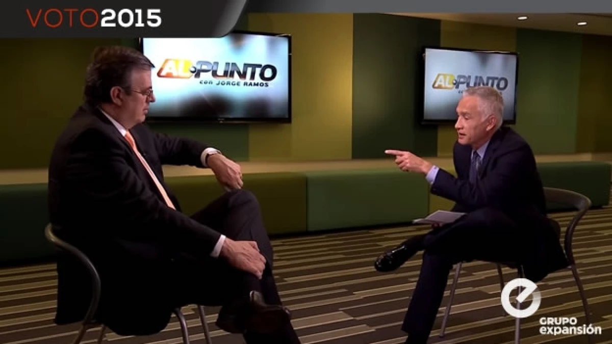 Marcelo Ebrard en entrevista con Jorge Ramos