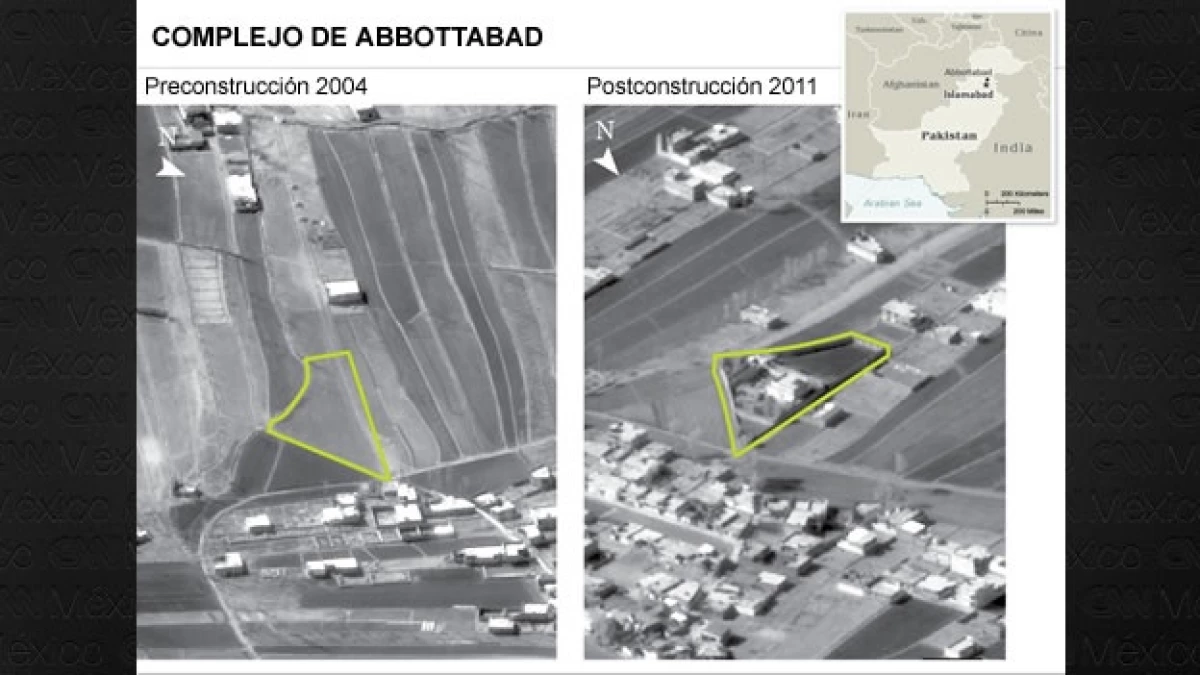 Comparativo del complejo de Osama bin Laden