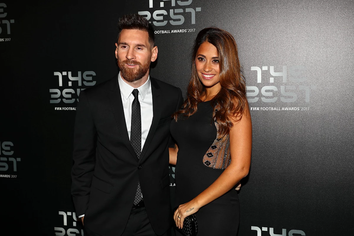 Lionel Messi y Antonella Rocuzzo