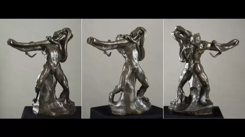 hombre de la serpiente rodin