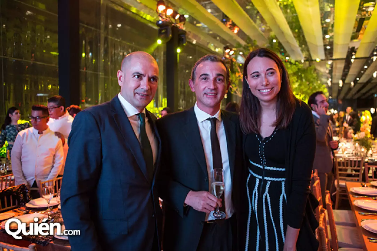 José Luis García, Alejandro Márquez y Lucía Moreno