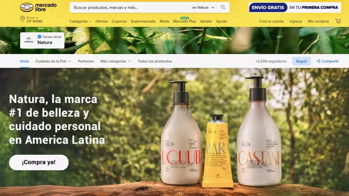 tienda de natura en merado libre