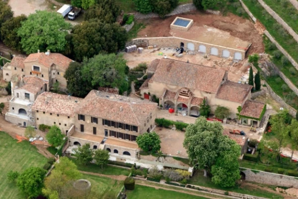 Chateau Miraval, la residencia en Francia de la pareja donde se llevó a cabo la boda.