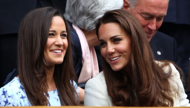 Kate con Pippa, quien se presume es mejor jugadora que la Duquesa.