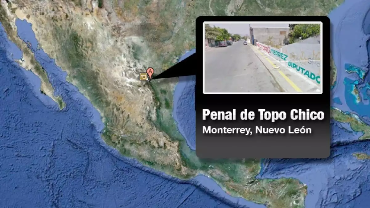 Mapa Topo Chico Monterrey