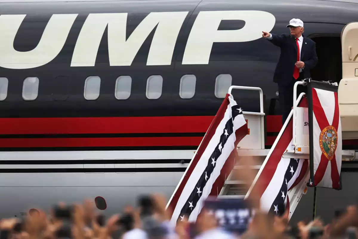 Donald Trump, avión