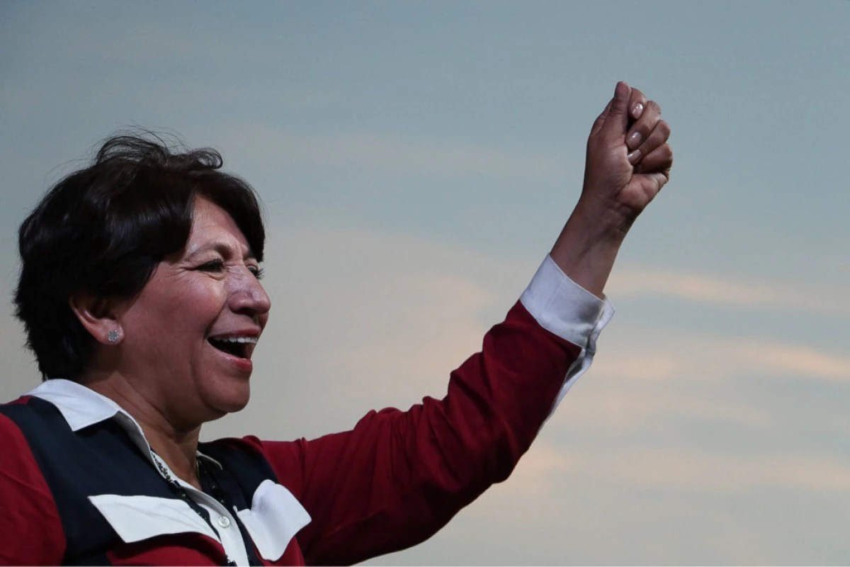 (Delfina Gómez, candidata al gobierno del Estado de México por MORENA)