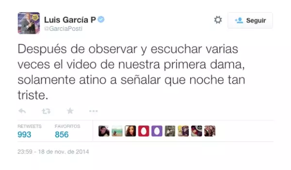 El comentarista deportivo, Luis García, se mostró decepcionado de la situación.