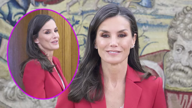 Letizia presume sus mechones de canas.