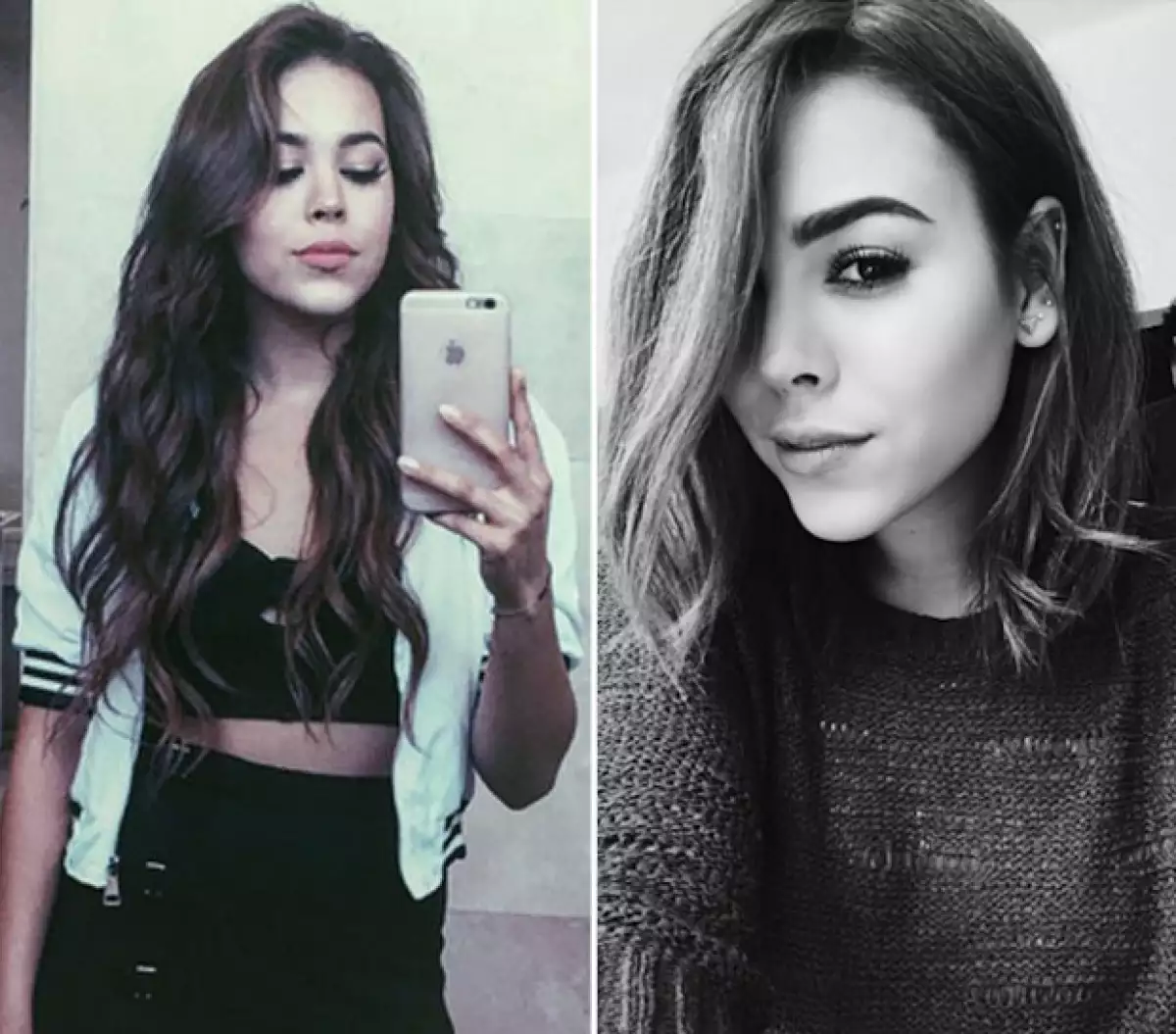 Danna Paola también se unió a las celebs con corte bob.