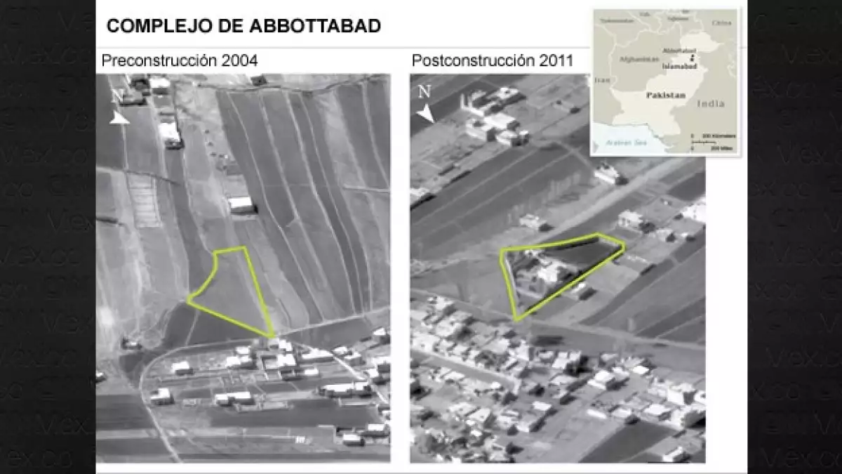 Comparativo del complejo de Osama bin Laden