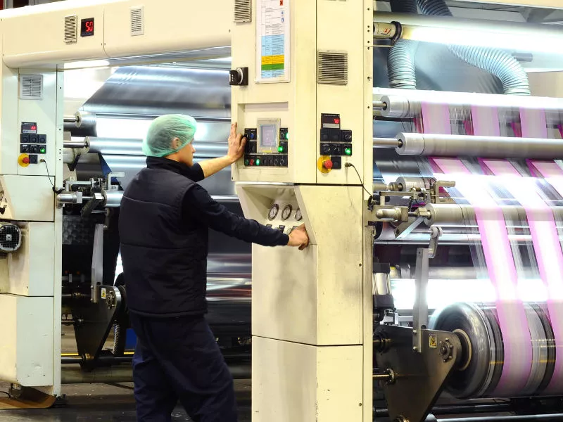 trabajador de imprenta