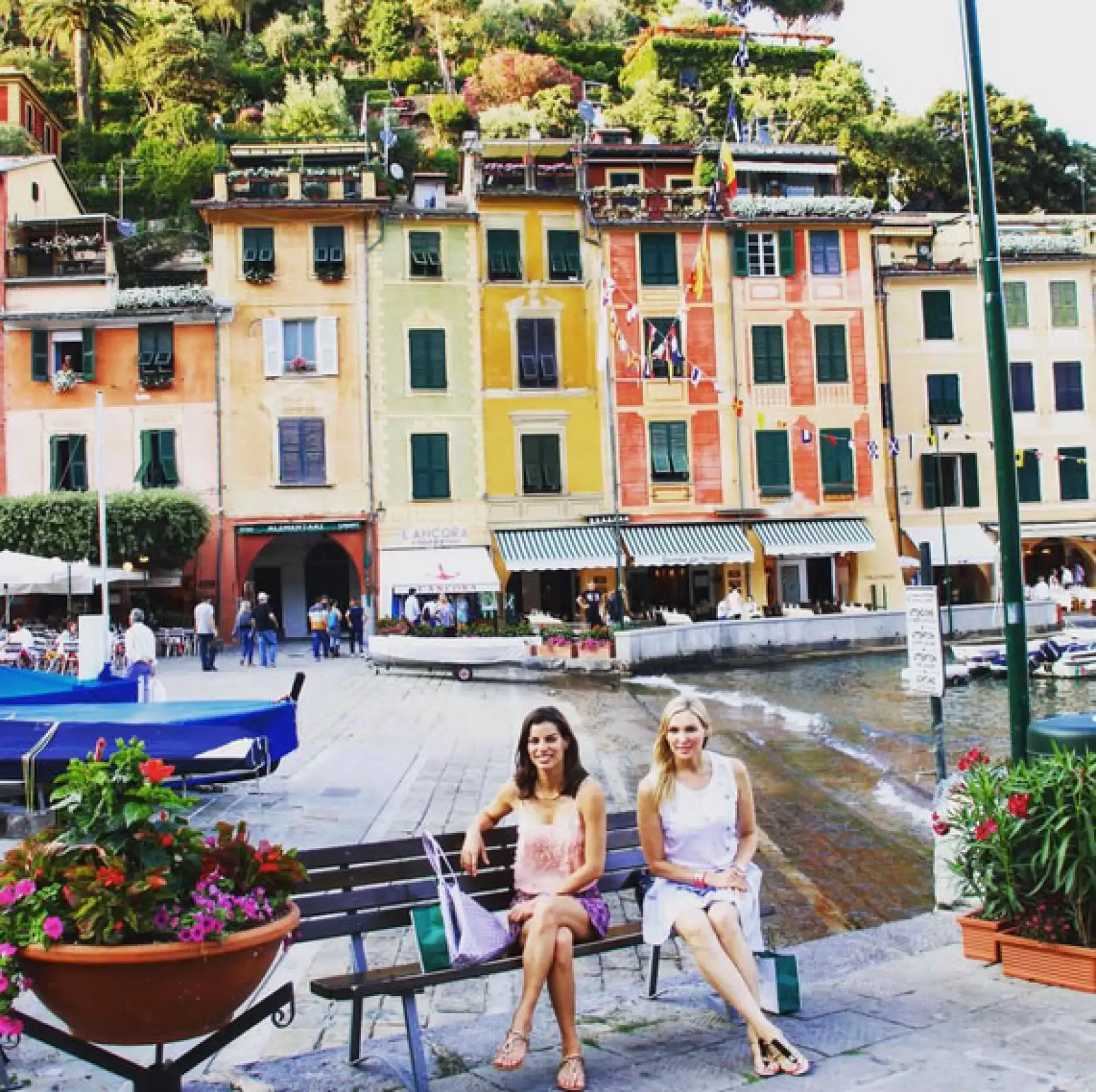 Dentro de sus dieferentes paradas, Bárbara no dudó en hacer una visita rápida a Portofino.