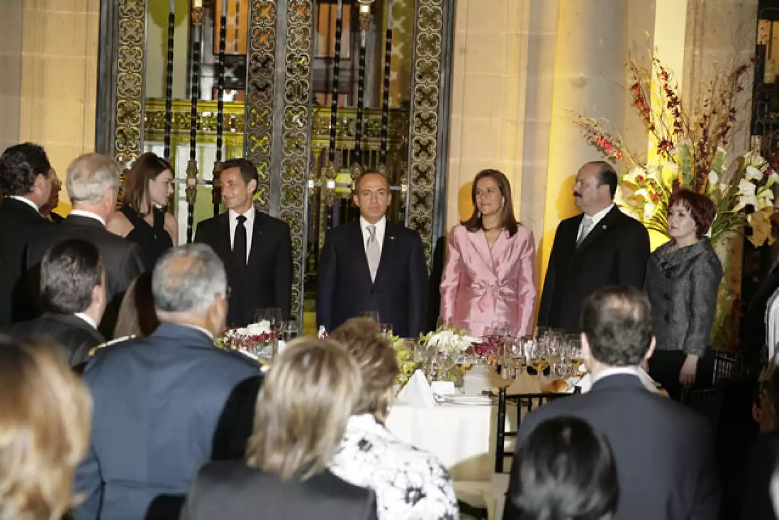 Cena Sarkozy en Palacio Nacional