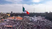Mitin de Claudia Sheinbaum en el Zócalo