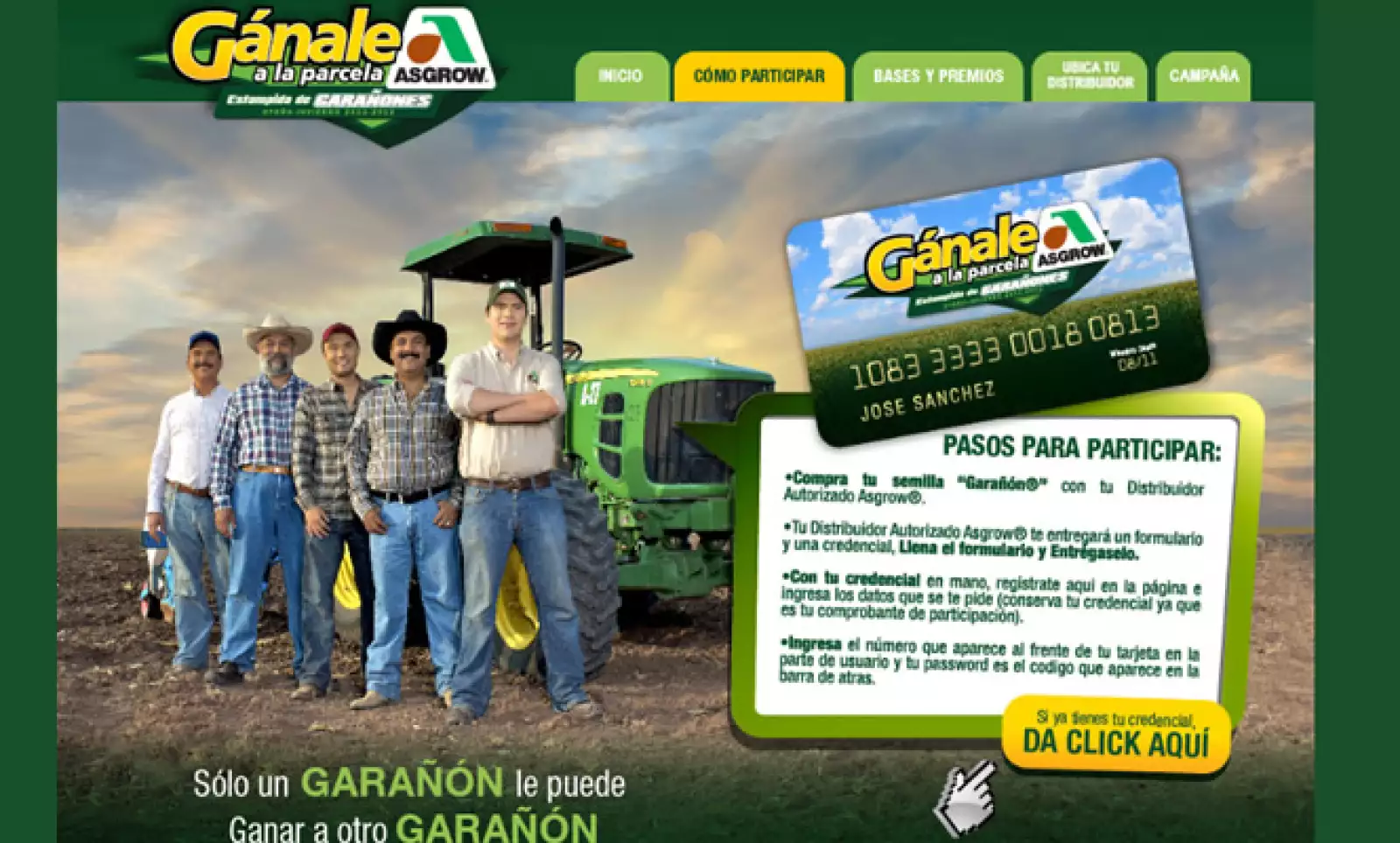 A través de su portal Gánale a la parcela, la marca semillera Monsanto Producción y Servicios ha buscado elevar el nivel de interacción con el agricultor.