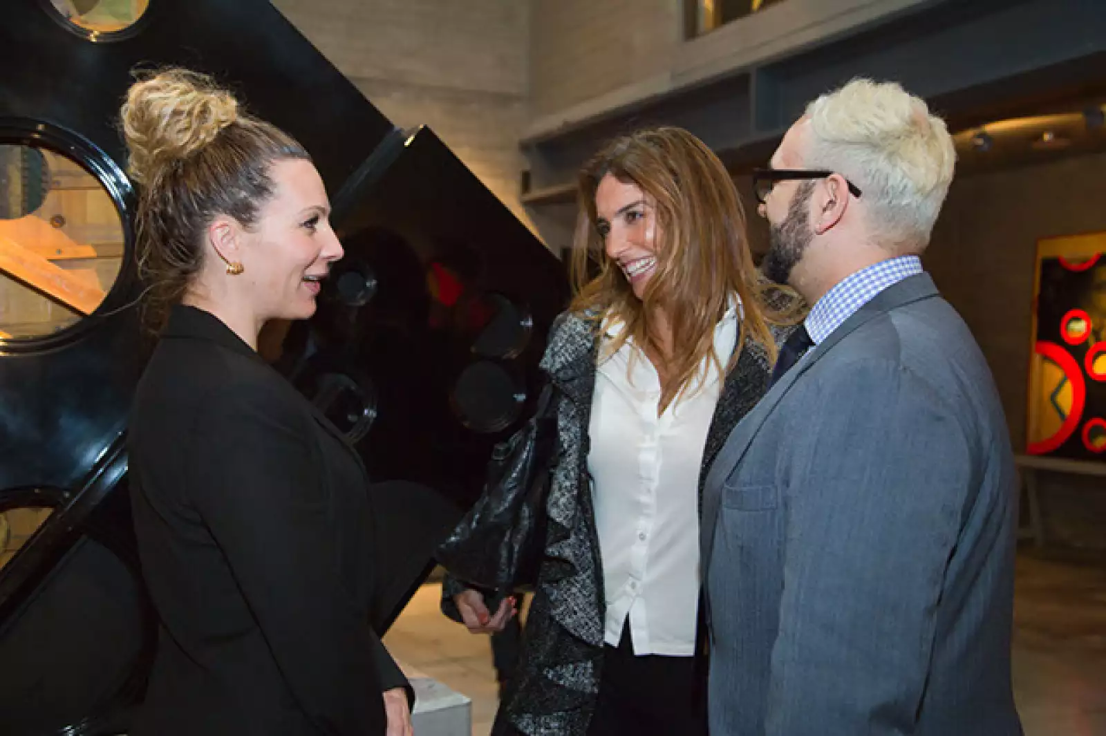 Zarina Rivera, María Colla y Héctor Falcón