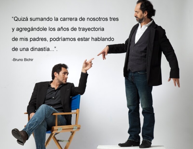 Actualmente Bruno dirige a Demián en la puesta en escena `Nadando con tiburones´.