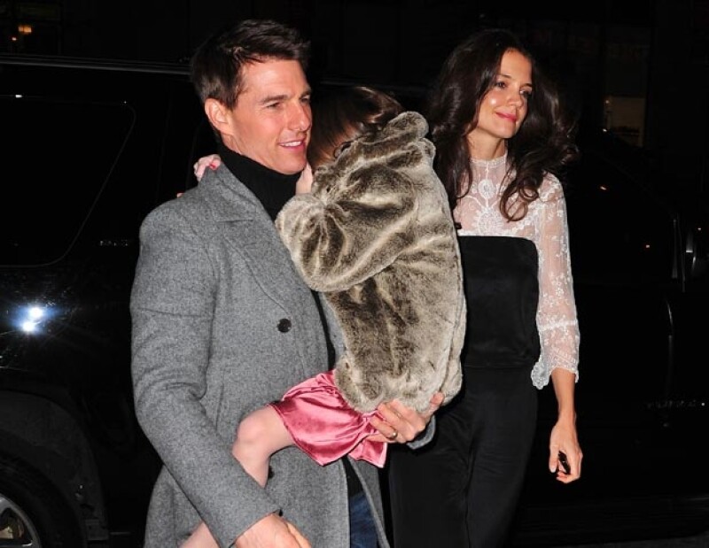 Tom Cruise, Suri y Katiel Holmes.