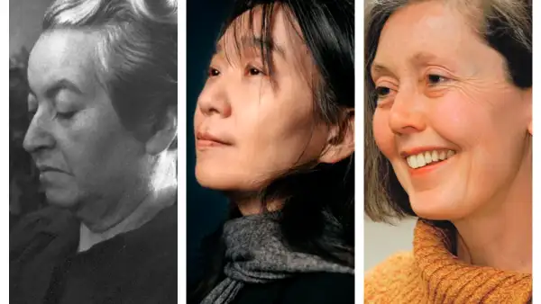 Gabriela Mistral, Hank Kang, Anne Carson ganadoras del premio Nobel de Literatura. 