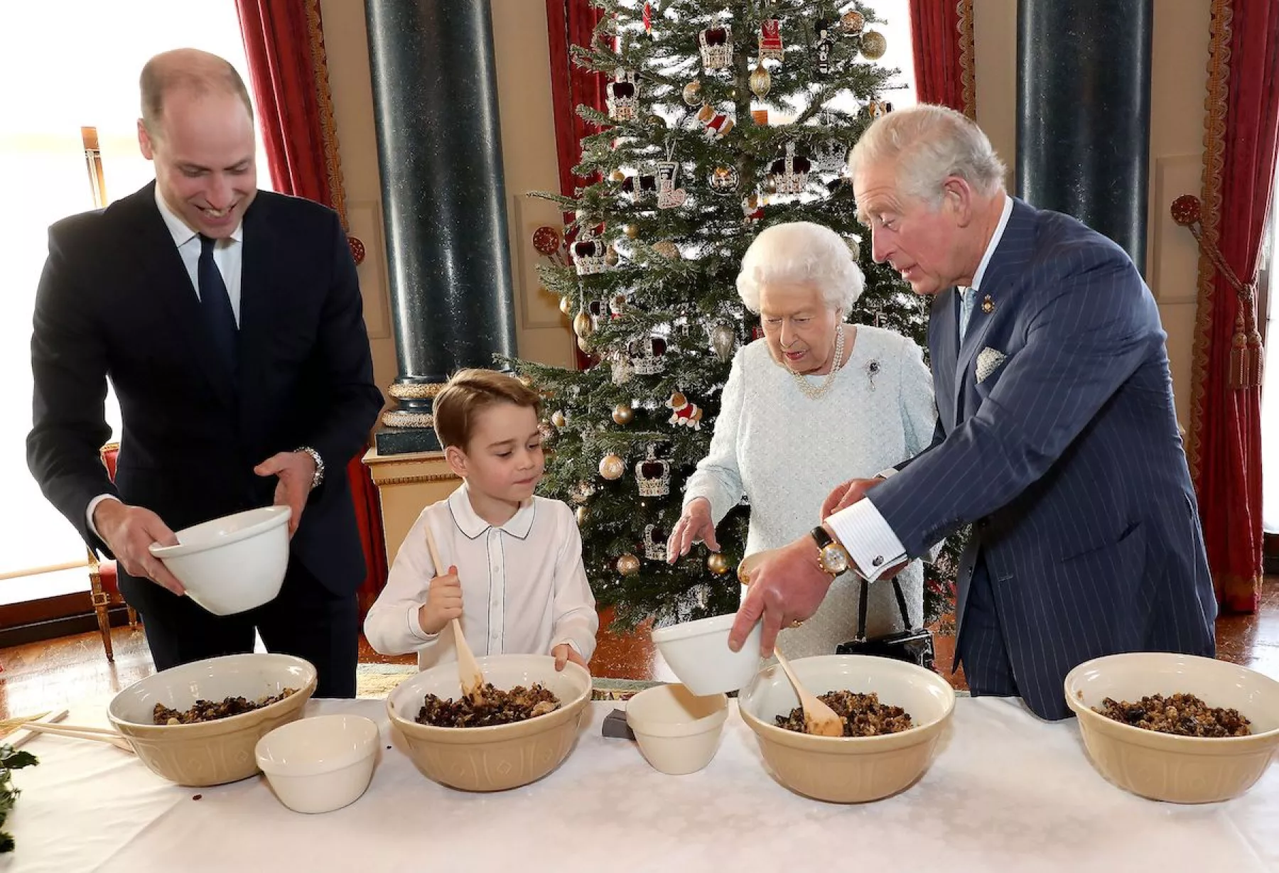 La familia real británica