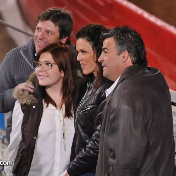 Miguel y Michel Herrera con Claudia Álvarez y Enrique Mañón