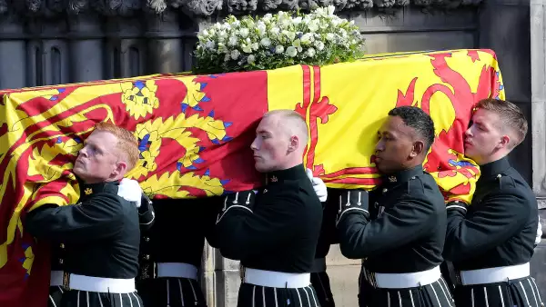 Procession Of Her Majesty The Queen Elizabeth II's Coffin To St Giles Cathedral
