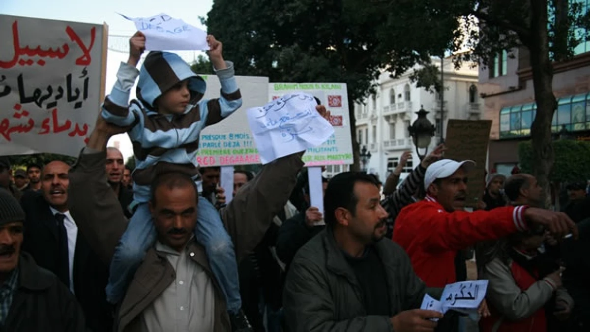manifestaciones en tunez