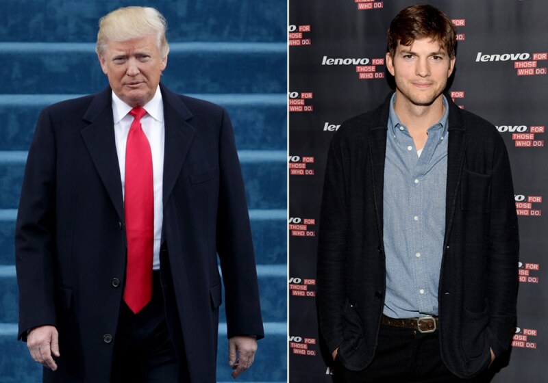 Donald Trump y Ashton Kutcher