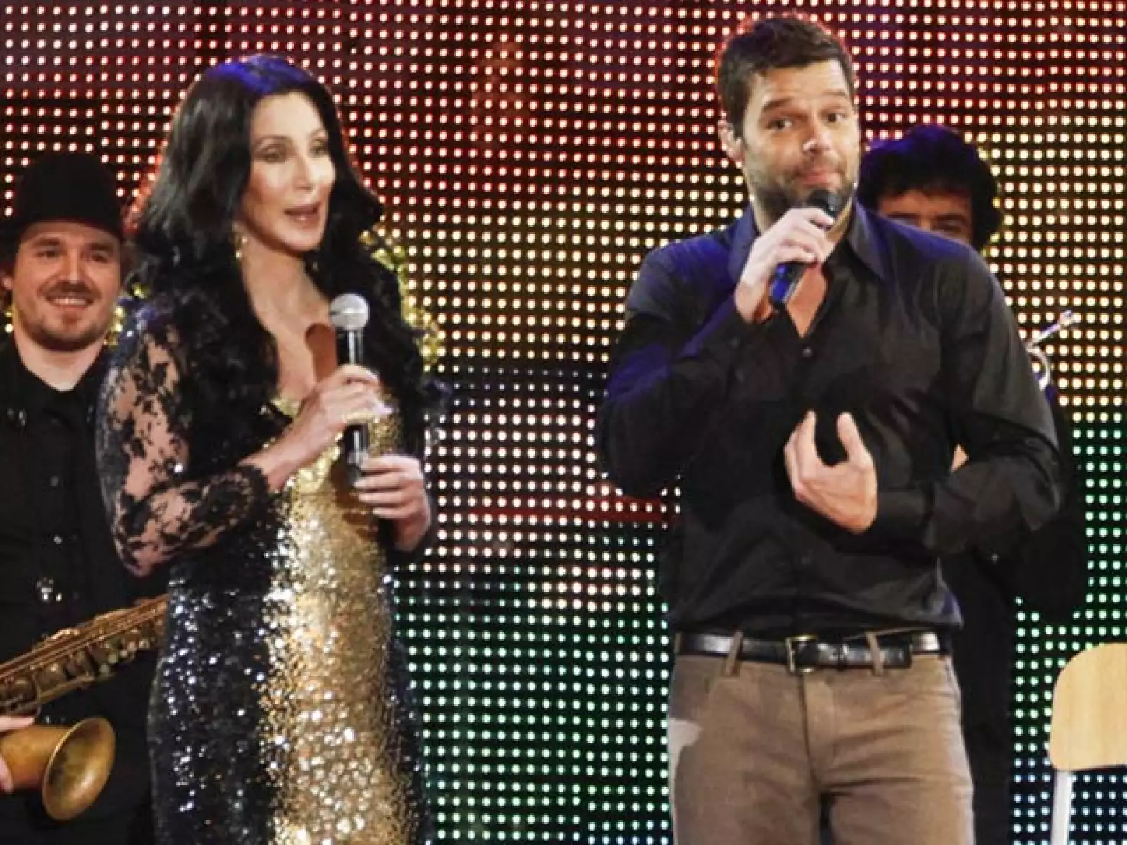 Cher y Ricky Martin en los Premios los 40 Principales.