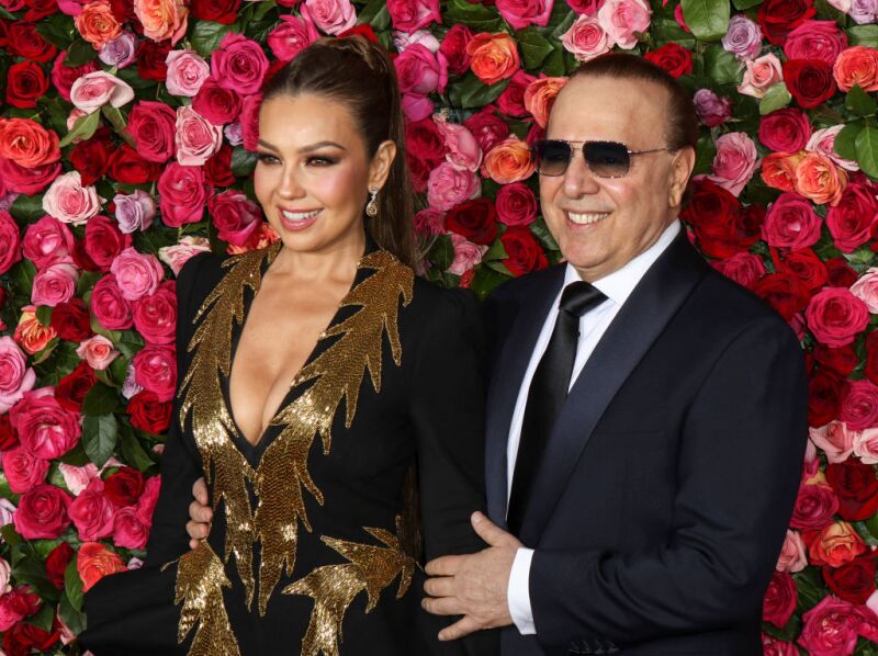 Thalía y Tommy Mottola