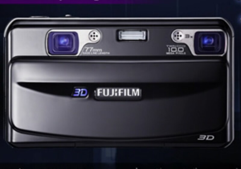 La cámara Fuji FinePix 3D utiliza dos lentes que un chip procesa y empalma en una sola imagen para lograr el efecto tridimensional. (Foto: Especial)