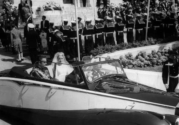 El príncipe Rainier III y Grace Kelly